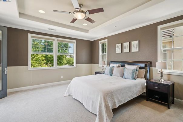Bedroom, Interior, Recessed Lighting
