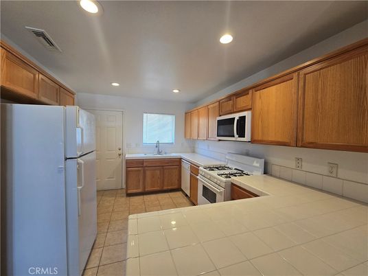 Interior, Kitchen, Recessed Lighting, Tile Countertops