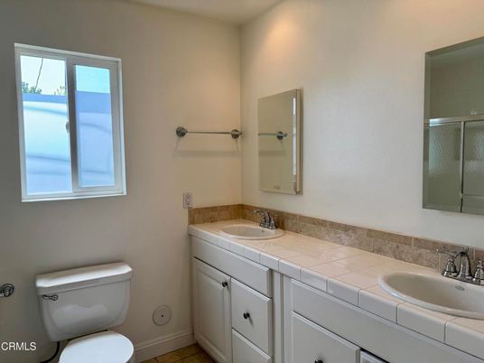Bathroom, Dual Sink Vanities, Interior, Tile Countertops