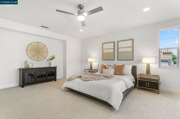 Bedroom, Interior, Recessed Lighting