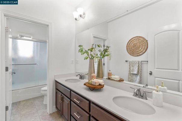 Bathroom, Dual Sink Vanities, Glass Shower, Interior