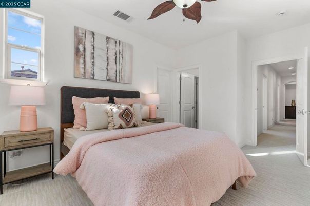 Bedroom, Interior, Recessed Lighting