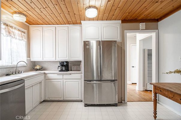 Interior, Kitchen, Stainless Steel Appliances, Wooden Ceilings, Wood Texture Flooring