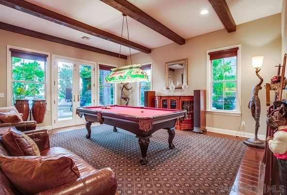 Billiard Table, Game Room, Interior, Pendant Lights, Recessed Lighting, Wooden Beams, Wood Texture Flooring