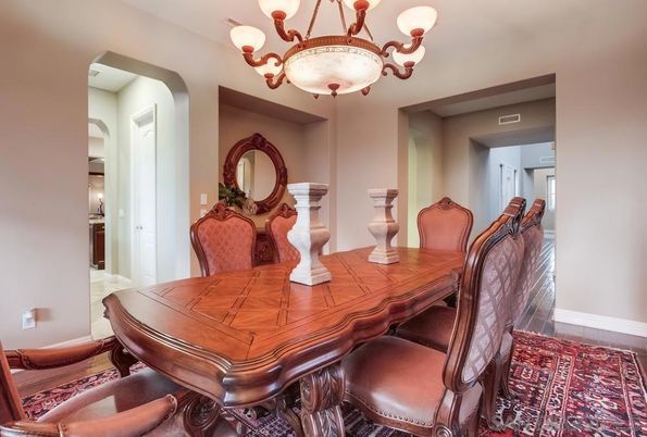 Chandelier, Dining room, Interior