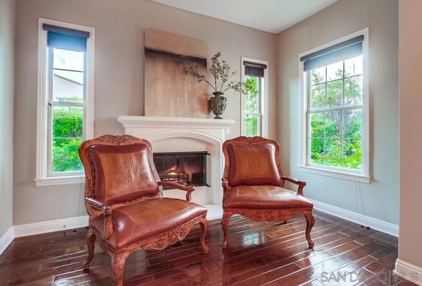 Fireplace, Interior, Wood Texture Flooring