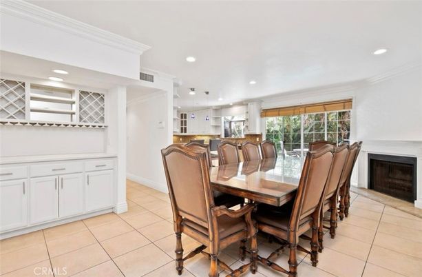 Dining room, Fireplace, Interior, Kitchen, Pendant Lights, Recessed Lighting