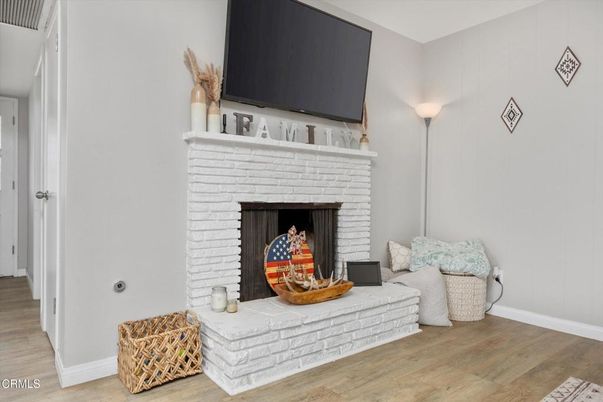 Fireplace, Interior, Wood Texture Flooring
