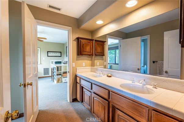 Bathroom, Interior, Recessed Lighting, Tile Countertops