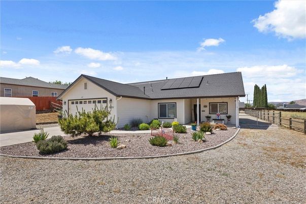 Attached, Backyard, Exterior, Facade, Solar Panels, Ranch