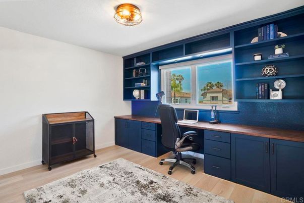 Home Office, Interior, Wood Texture Flooring