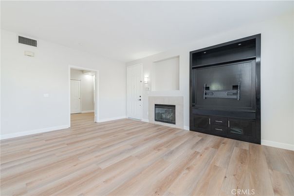 Empty room, Fireplace, Interior, Wood Texture Flooring