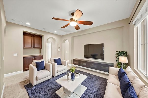 Interior, Living room, Recessed Lighting