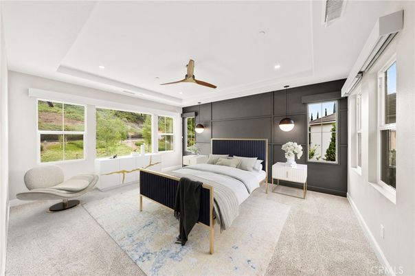 Bedroom, Interior, Recessed Lighting