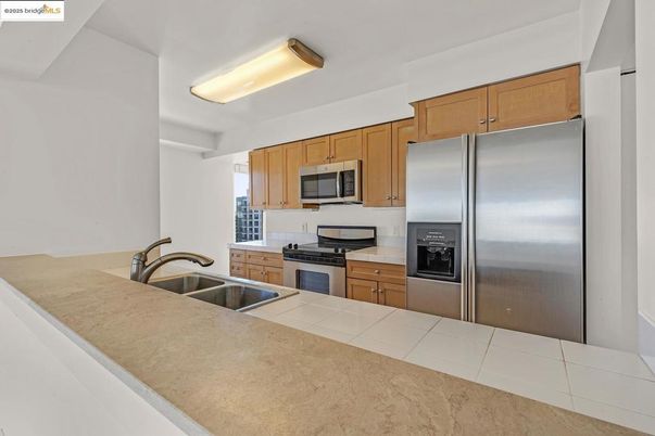 Interior, Kitchen, Stainless Steel Appliances, Tile Countertops