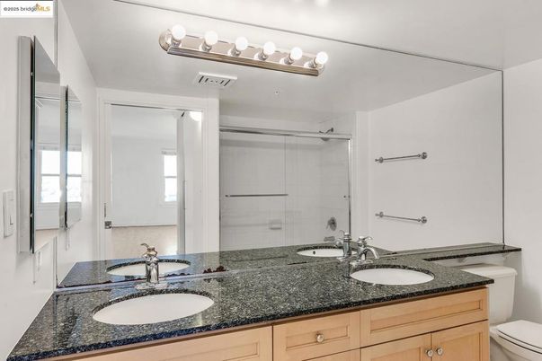 Bathroom, Dual Sink Vanities, Glass Shower, Interior