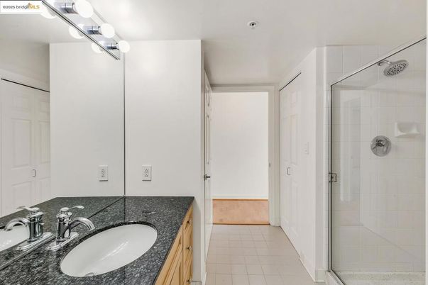 Bathroom, Dual Sink Vanities, Glass Shower, Interior