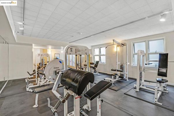 Fitness Equipment, Gym, Interior, Recessed Lighting