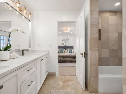 Bathroom, Bedroom, Dual Sink Vanities, Interior, Recessed Lighting