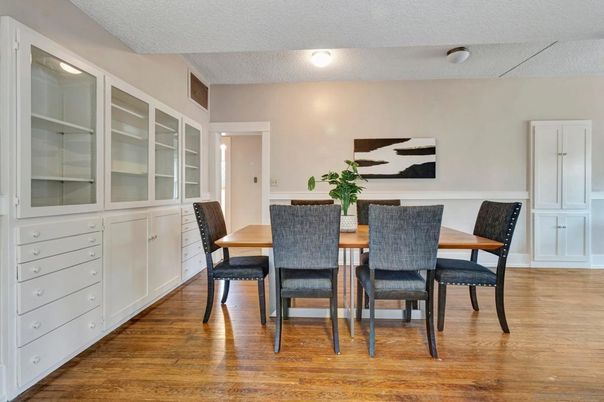 Dining room, Interior, Wood Texture Flooring