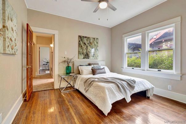 Bedroom, Interior, Wood Texture Flooring