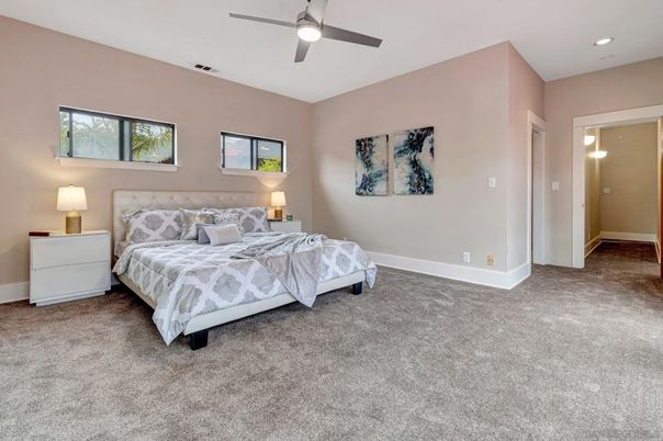Bedroom, Interior, Recessed Lighting