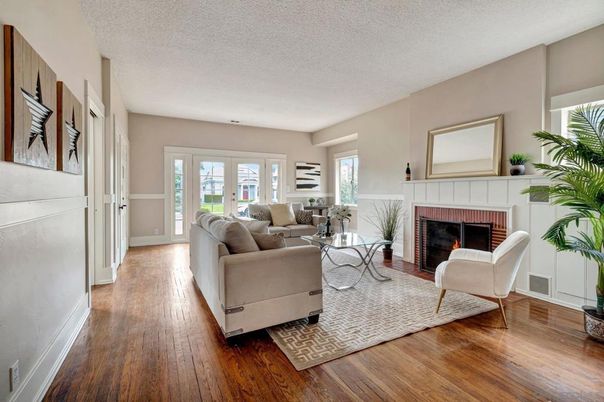Fireplace, Interior, Living room, Wood Texture Flooring