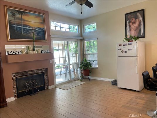 Fireplace, Interior, Wood Texture Flooring