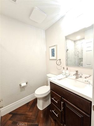 Bathroom, Interior, Marble Walls, Wood Texture Flooring