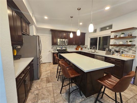 Interior, Kitchen, Pendant Lights, Recessed Lighting, Stainless Steel Appliances