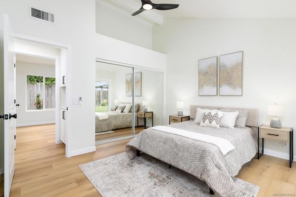 Bedroom, Interior, Wood Texture Flooring