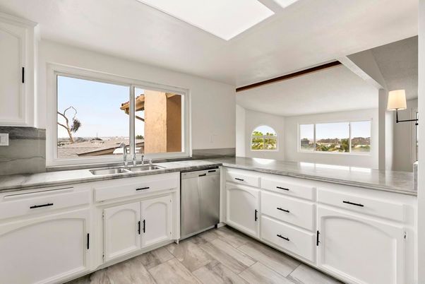 Interior, Kitchen, Wood Texture Flooring