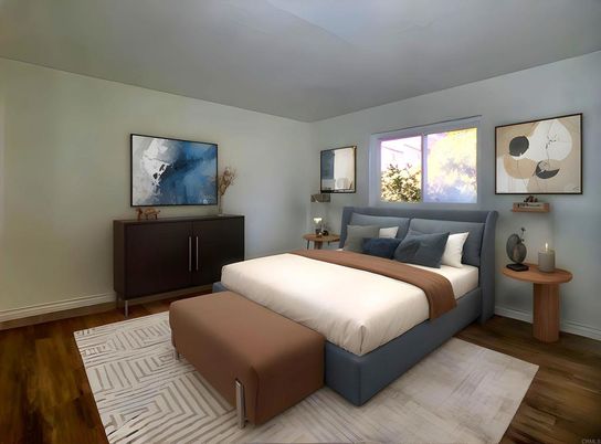 Bedroom, Interior, Wood Texture Flooring
