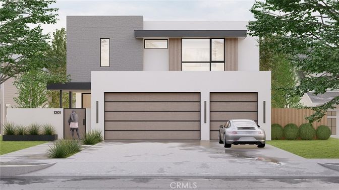 Attached, Exterior, Facade, Modern