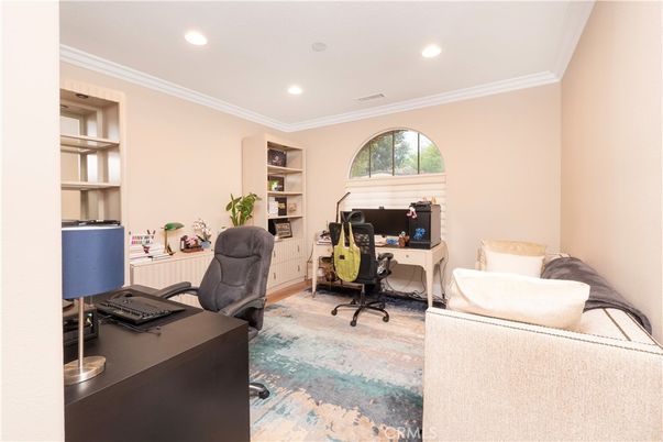 Home Office, Interior, Recessed Lighting