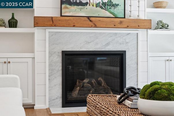 Fireplace, Interior, Wood Texture Flooring