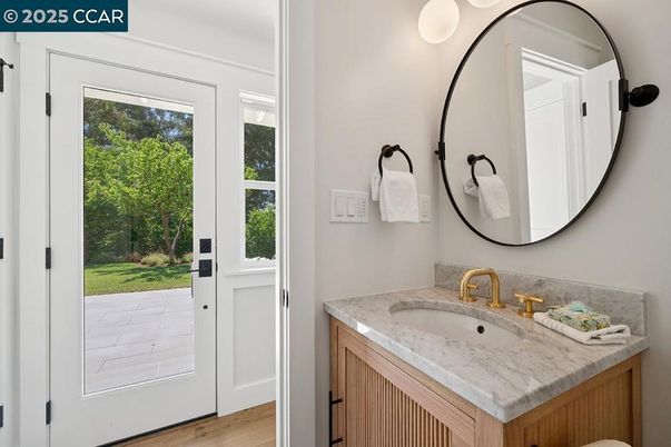 Bathroom, Interior, Wood Texture Flooring