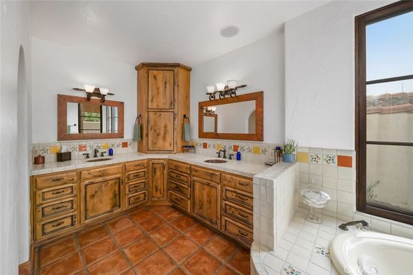 Bathroom, Dual Sink Vanities, Interior, Tile Countertops