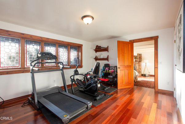 Fitness Equipment, Interior, Wood Texture Flooring