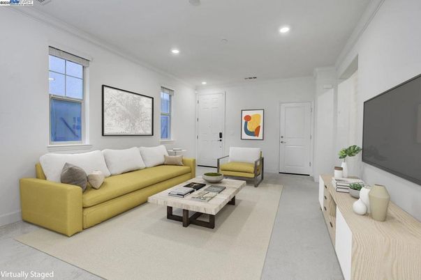 Interior, Living room, Recessed Lighting