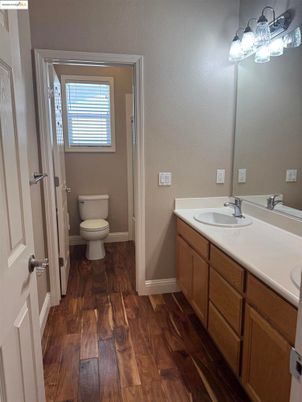 Bathroom, Dual Sink Vanities, Interior, Wood Texture Flooring