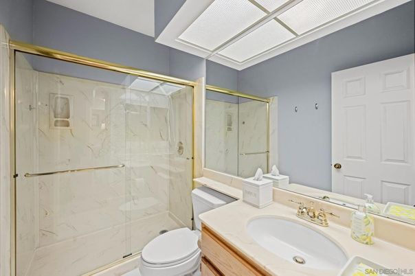 Bathroom, Glass Shower, Interior, Marble Walls