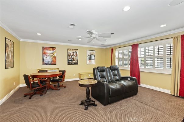 Game Room, Interior, Recessed Lighting