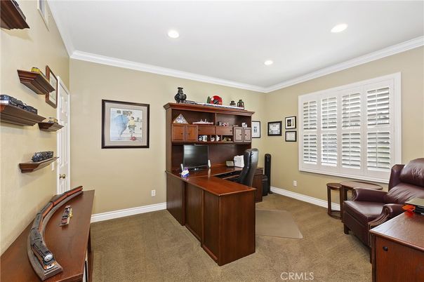 Home Office, Interior, Recessed Lighting