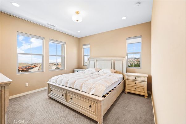 Bedroom, Interior, Recessed Lighting