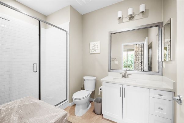 Bathroom, Glass Shower, Interior