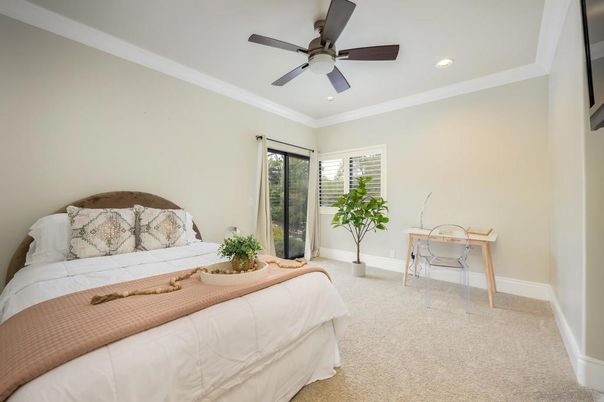 Bedroom, Interior, Recessed Lighting
