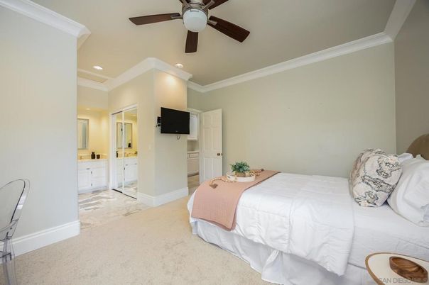 Bedroom, Interior, Recessed Lighting