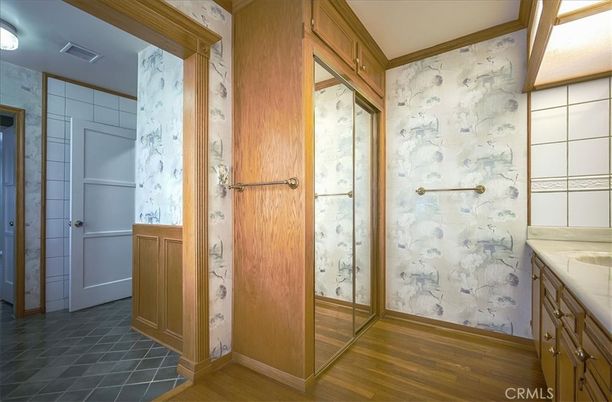 Bathroom, Interior, Wood Texture Flooring
