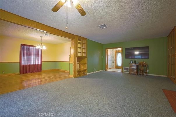 Chandelier, Empty room, Interior, Wood Texture Flooring